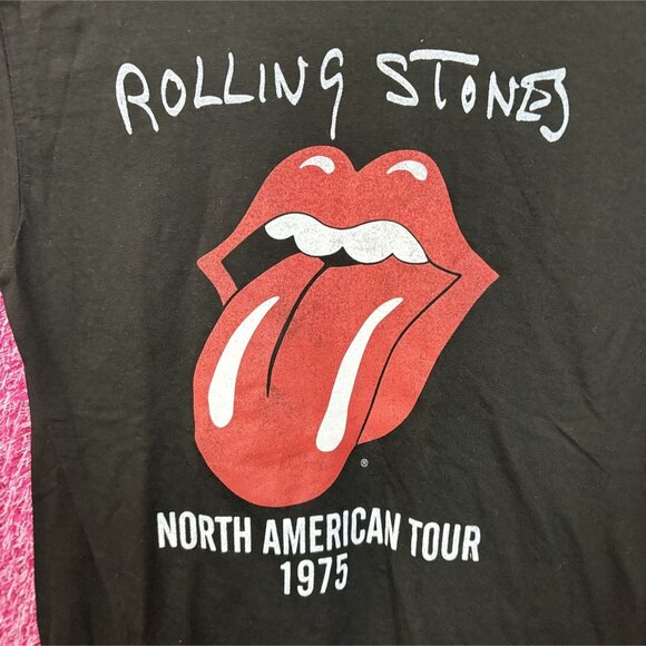 The Rolling Stones North American Tout 1975 Rock tee size small - Picture 2 of 4